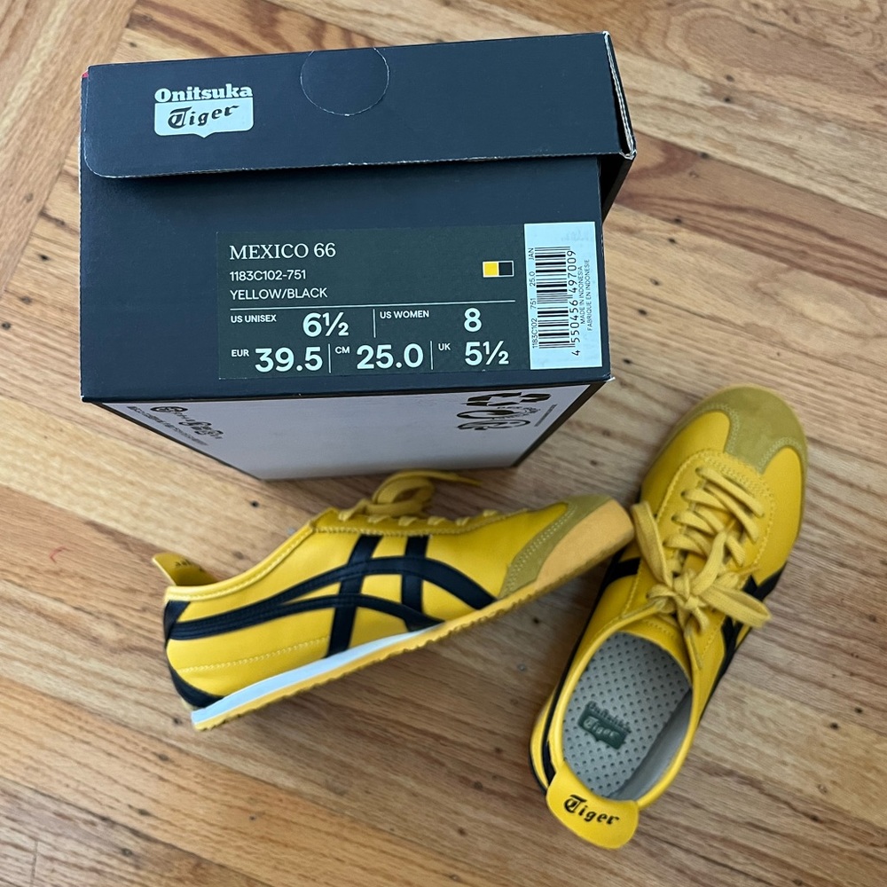 ASICS Onitsuka Tiger Mexico 66 Yellow Sneakers Women’s Size 8